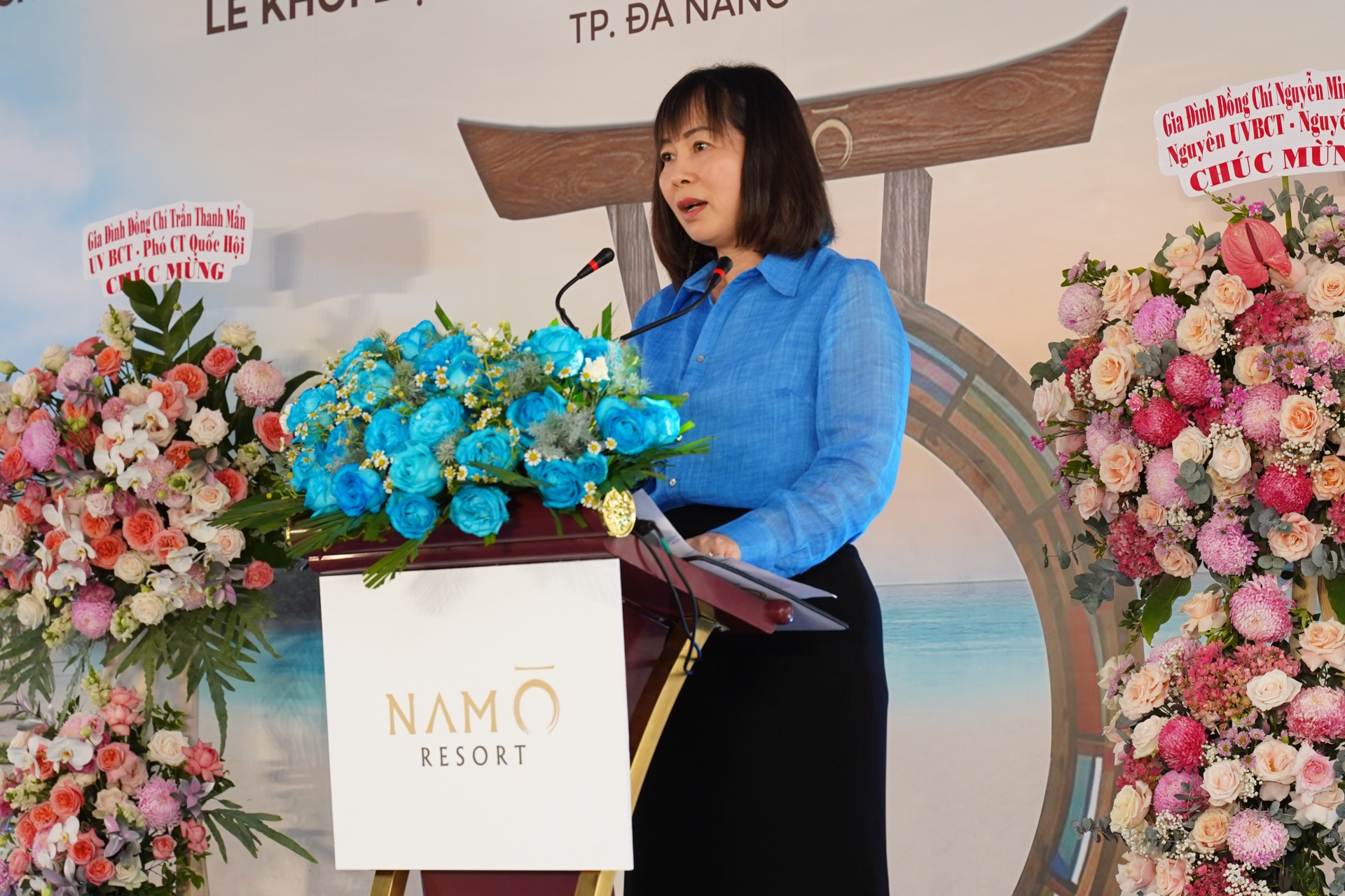 Bà Trương Thị Hồng Hạnh, Giám đốc Sở Du lịch TP. Đà Nẵng chia sẻ tại lễ khởi động.